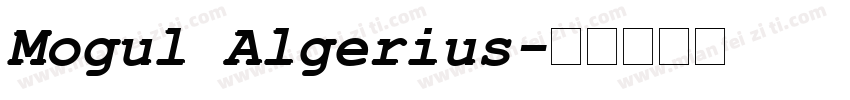 Mogul Algerius字体转换